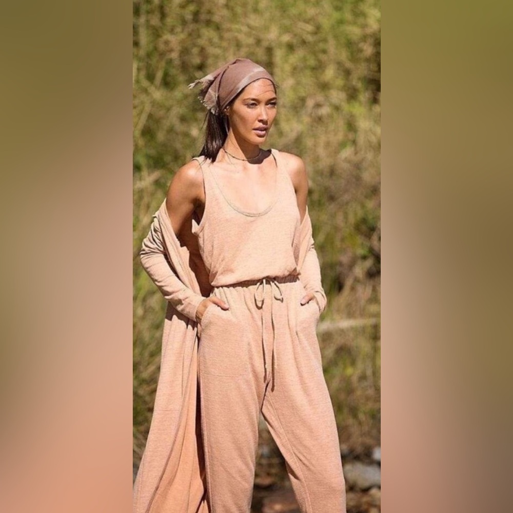 Free People Beach Bicoastal Jumpsuit Womens XS Lounge Boho